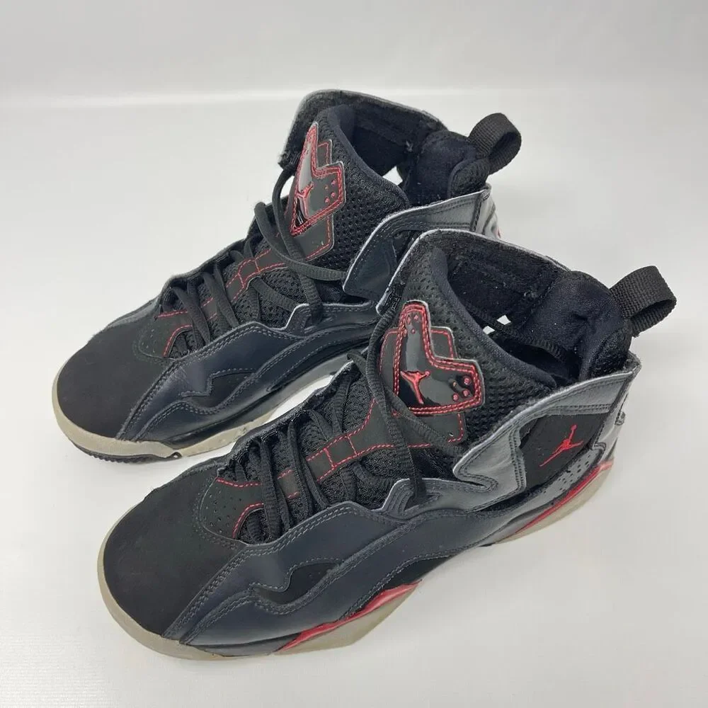 Nike Air Jordan True Flight GS BG Bred Basketball Shoes 343795-002 Youth Size 5Y